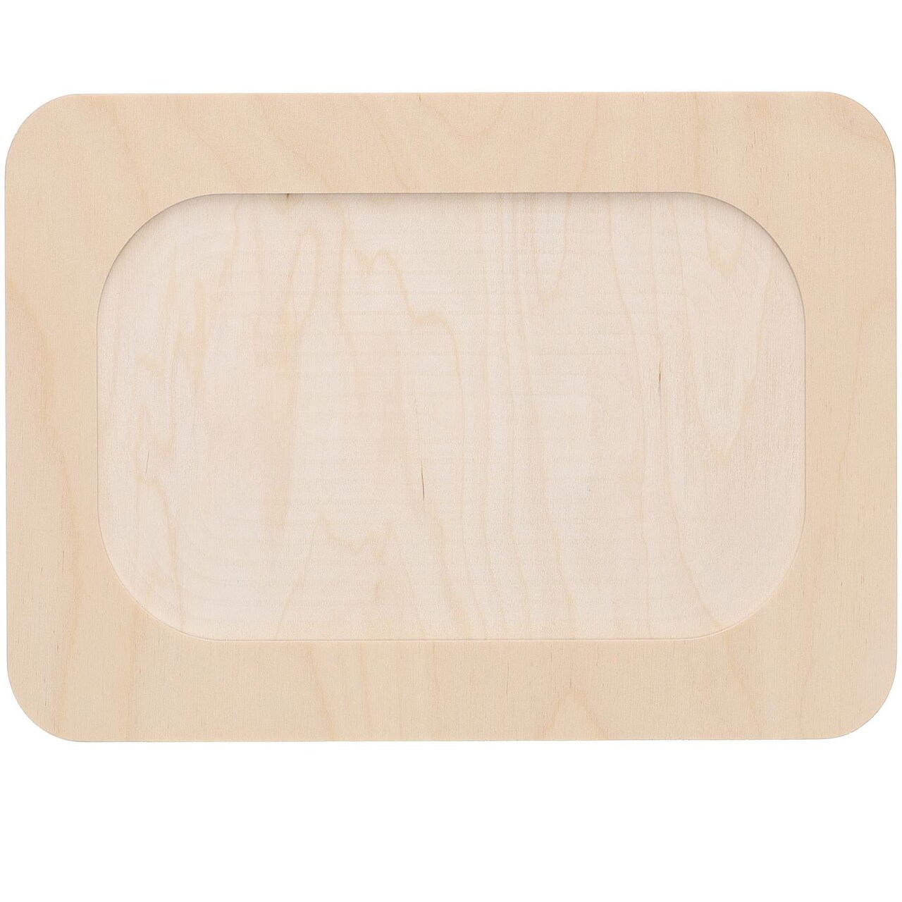 Welled Wood Surface, Star Shaped, 10" x 9.64", for wooden trays, crafts and decorations, welled center for resin design or paint - for decoupage, engraving, wood burning